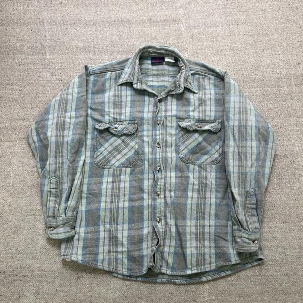 Vintage Dakota Flannel Shirt Mens Large Green 1990s Cotton Plaid